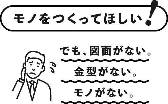 モノをつくってほしい！